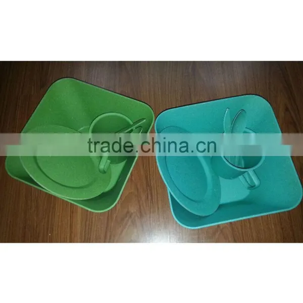 Disposable High Quality Bamboo Fiber Dinnerware Sets photo-4
