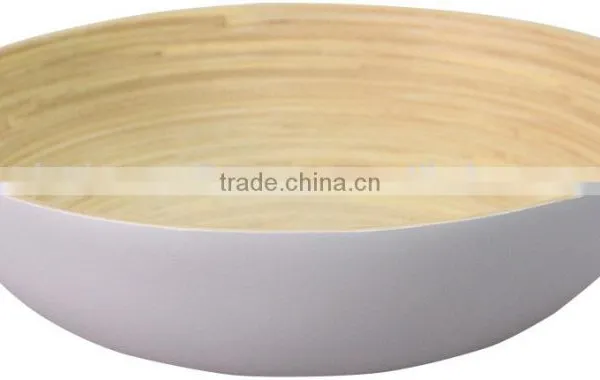 Spun Bamboo Salad Bowls, Lacquered Bamboo Salad Bowls photo-4