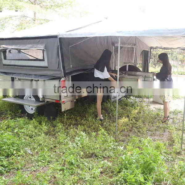 Steel Onroad Camping Trailer With Tent photo-3