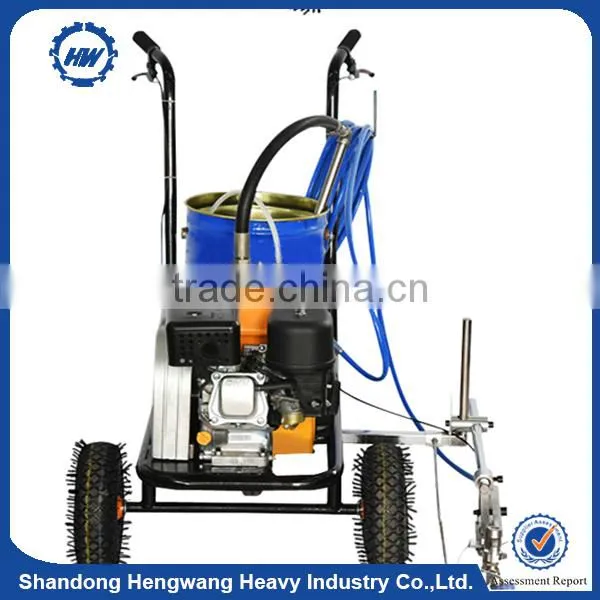 Single/double Guns Hand-push airless cold paint spraying road marking Machine
