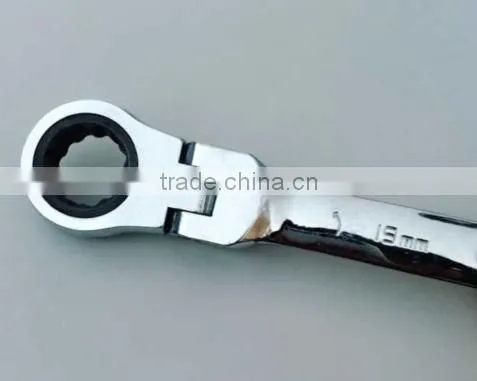 Hydraulic Combination Pipe Torque Ratchet Wrench Chorme Plated Spanner Repairing Tools Kit Flexible Head photo-2
