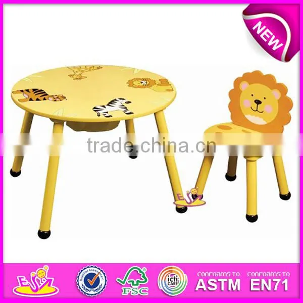 2015 New Design Cheap Home Work Table Study Table,Cheap Wooden Toy Table for Children,High Quality Wooden Study Table W08G023 photo-5