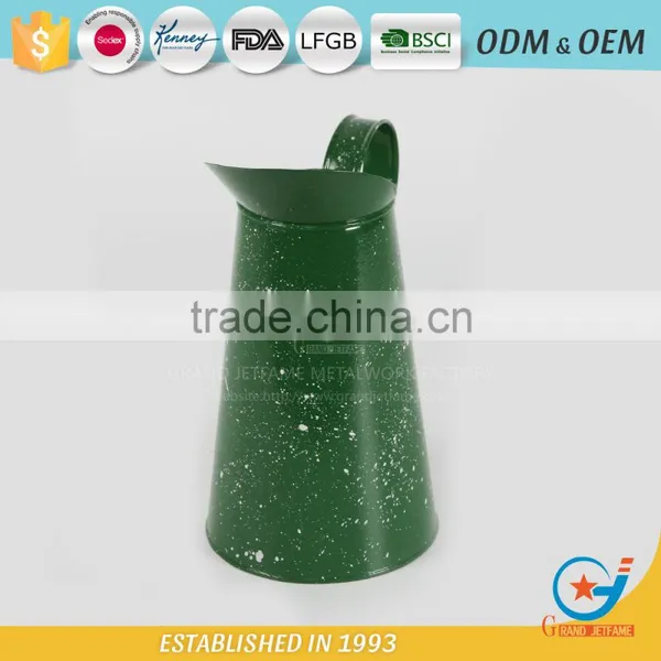 Garden Iron Powder Coating Green Bottles and Jug for Flower Metal Water Jugs photo-5