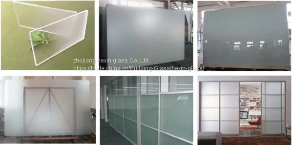 CE SGCC CSI Certification of Acid Etched Glass Interior Partitions,office Enclosures