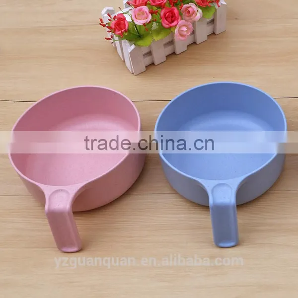 Yiwu High Quality New Product Customized Plastic Wheat Straw Rice Bowl With Fork,chopsticks and Spoon photo-2