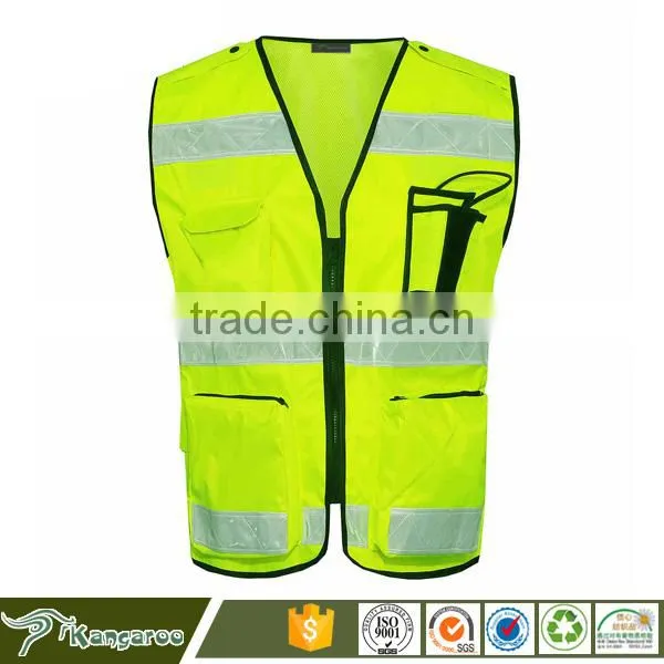 Yellow Safety Vest Fabric Reflective Stripes for Clothing photo-2