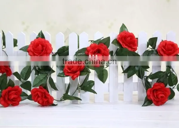 Plastic Artificial Rose Flowers Vine/garland photo-4