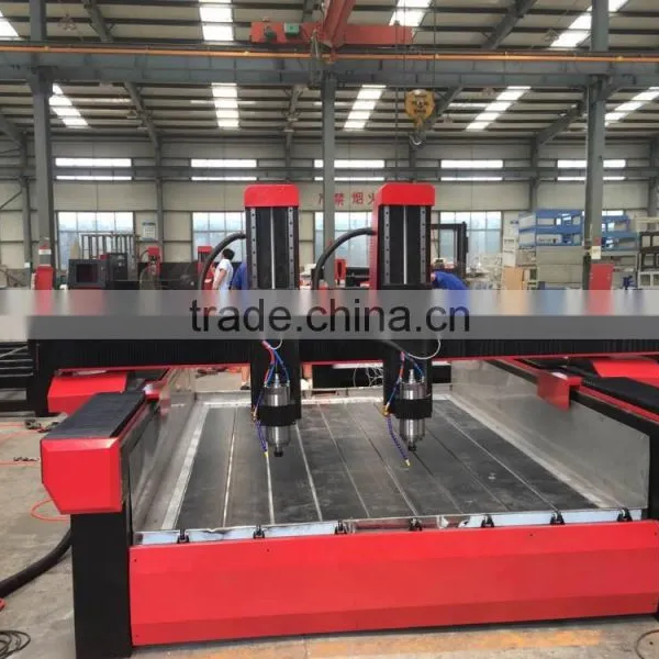 Two Heads Cnc Stone Granite Engraving Machine for Stone Wood Metal Engraving or Cutting Machine photo-6