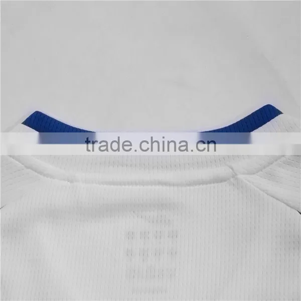 Polyester Mesh High Quality Flocking Logo Soccer Jersey photo-5