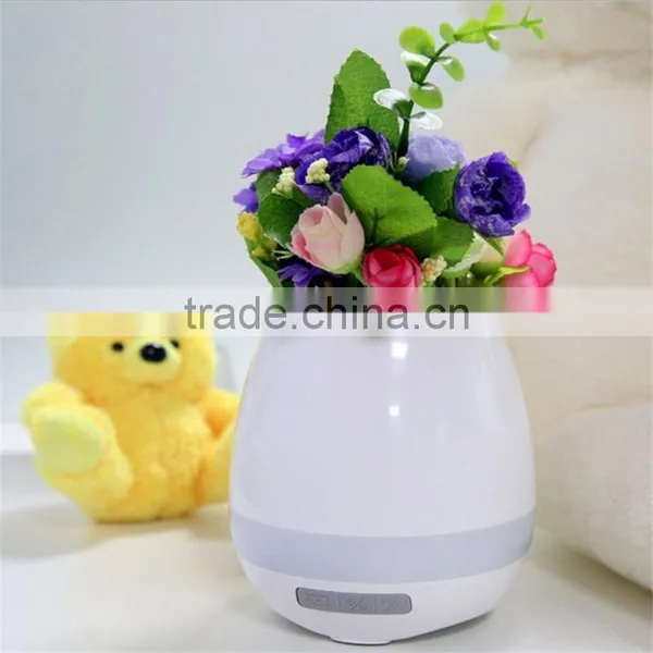 Touching Flower Singing Plant Interaction Bluetooth Speaker LED Smart Music Flowerpot photo-4