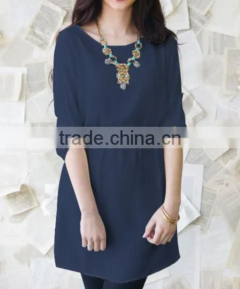 Women Clothes Fall Fashion 3/4 Sleeve Casual Party Clothes Slim Waist Ladies Dress For Wholesale 2017 photo-3
