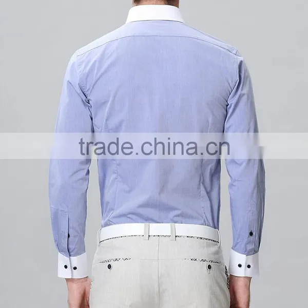 Long Sleeve Double Collar Fancy Shirts for Men Wholesale Men's Shirts photo-2