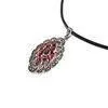 Exquisite Design Fashion Custom Gemstone Charm Pendant Jewelry With Red Zircon
