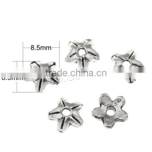 New 2017b New Design Tainless Steel Bead Cap With Zinc Alloy Flower Good Sale on Market photo-3