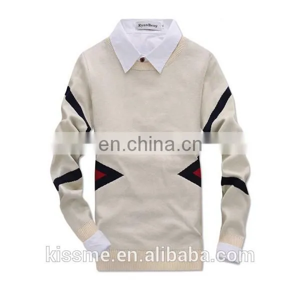 V-neck Twinset Man Sweater Couple Pullover China Men Clothing photo-2