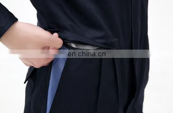 Top Sales Dry Wicking Heat Transfer Navy Blue Cotton Coverall For Factory photo-5
