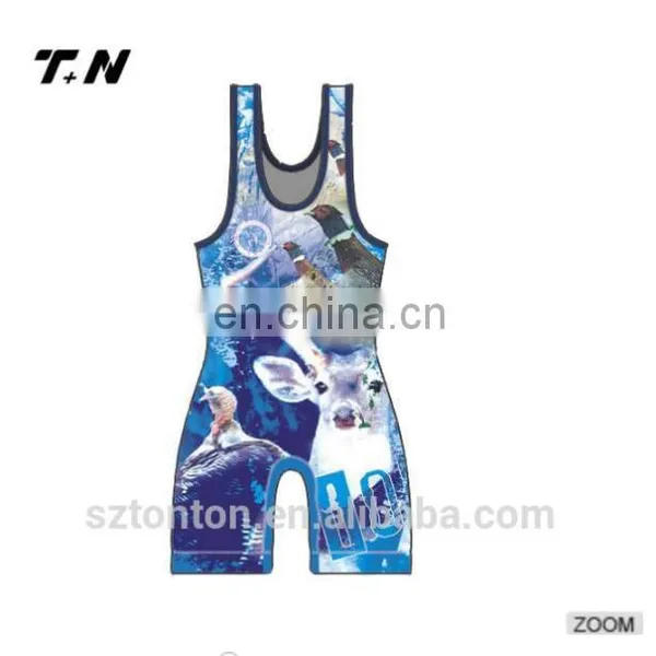 2017 Sublimation Custom Youth Wrestling Singlet photo-3