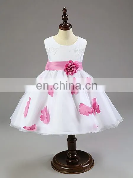 China Boutique Clothing Children Fancy White Wedding Dress Baby Girl Clothes photo-5