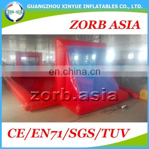 Outdoor Giant Inflatable Football Court, Inflatable Soccer Field, Soap and Water Football Pitch For Bubble ball Games