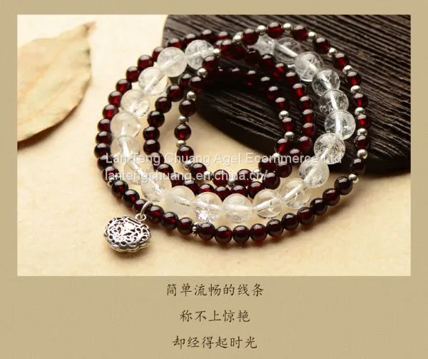 Wine Red Garnet Bracelet 4 Natural Crystal Jewelry Jewelry Beads Japan Original Individual Year of Fate on Hand photo-4