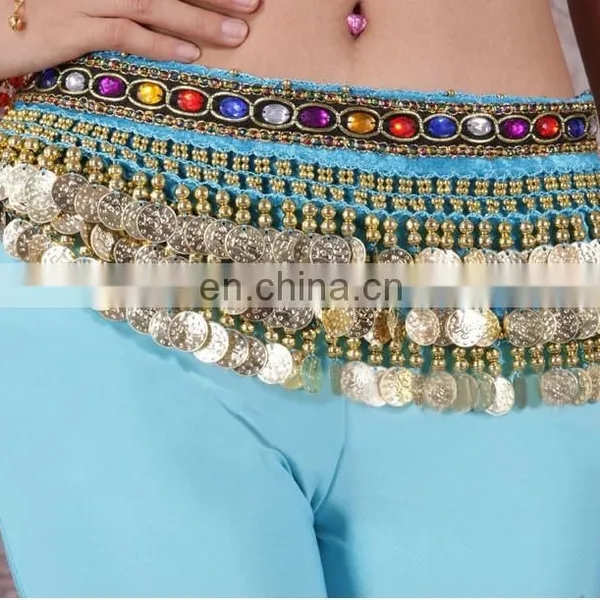 Cheap 248 and 338 Coins Belly Dance Silver Coins Hip Scarf Y-2035# photo-6