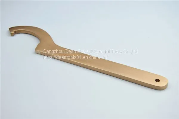 NON SPARKING ALUMINUM BRONZE HOOK WRENCH