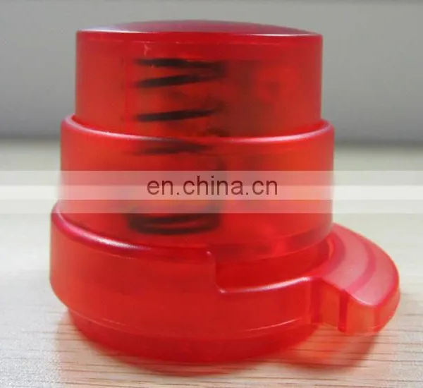 Colorful Plastic Staple-free Round Paper Stapler photo-4