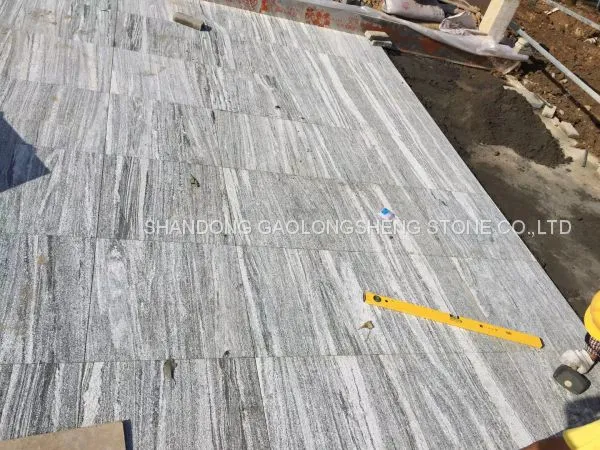 Grey Landscape Granite,Negro Santiago Granite,G302 ,Dark Grey Waves Veins Granite,grey Granite Wall Pavings photo-4