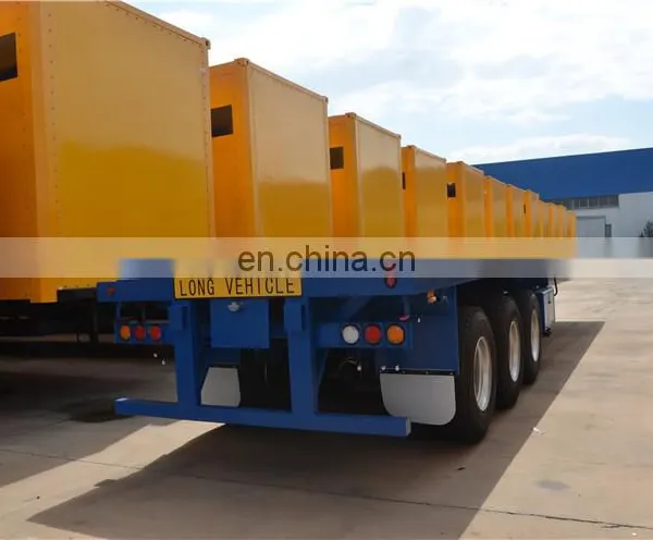 CIMC Stock Flatbed Semi Trailer 3 Axle 40 Tons Container Trailer photo-6