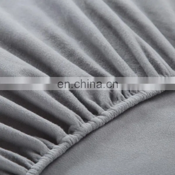 Brushed Microfiber Velvety Flannel Fabric Waterproof Wedding Bed Sheet With Pillowcase Duvet Cover Sets photo-6