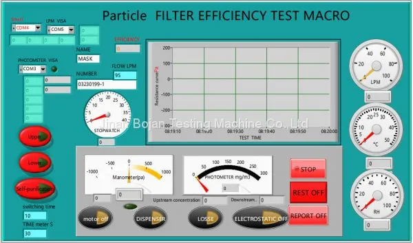 EN143,EN149 Photometer Method Particle Filtration Efficiency (pfe) Tester photo-5
