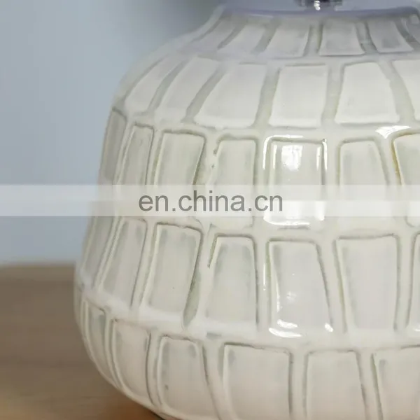 High Quality Modern Design Relief Surface Living Room Porcelain Table Lighting for Room photo-3