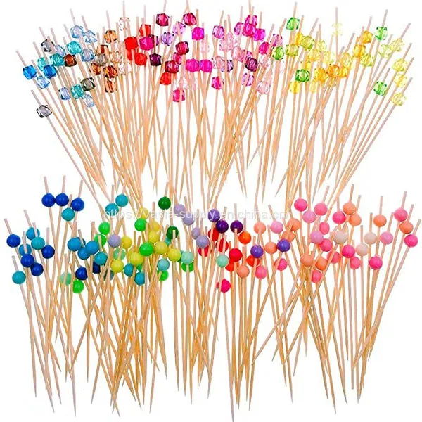 Great Size Colorful Cocktail Beads Sticks for Taller Glasses for Different Type of Food or Occasion photo-3