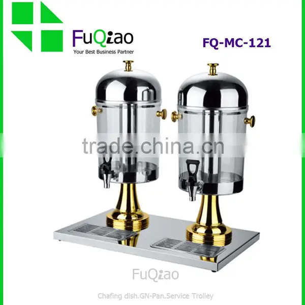 Wholesale Stainless Steel 2 Tanks Restaurant Juice Dispenser Sparying Juicer Quality Choice photo-2