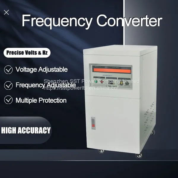 30KVA Three Phase 50Hz 60Hz 400HZ 220V to 380VAC Varible Voltage And Frequency Power Supply photo-5