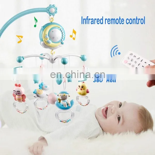 Mini Tudou Bed Bell Baby Music Crib Mobile Toys Musical Projection Box Hanging Rattle Bracket Holder Sleeping Toy Baby Mobile photo-5