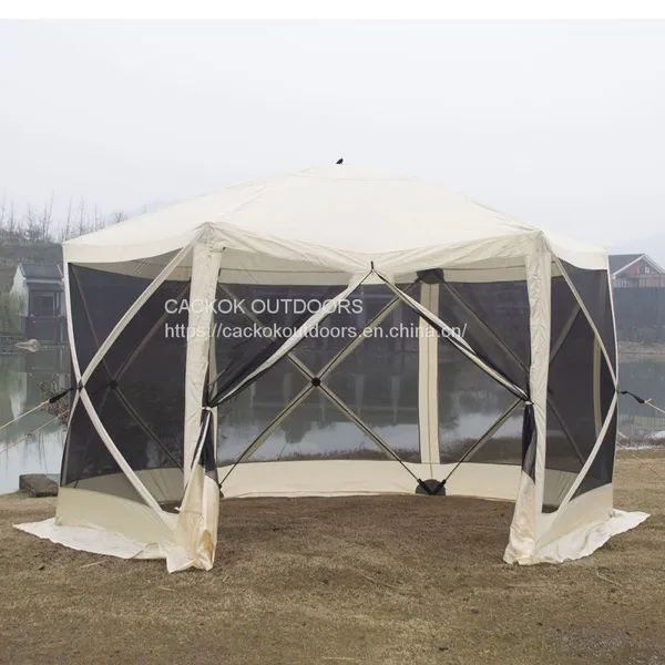 6 Sides Gazebo House Tent photo-2