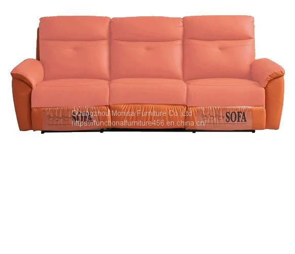 New Space Capsule Leather Function Sofa Modern Minimalist Living Room Three-Seat Electric Function Sofa photo-5