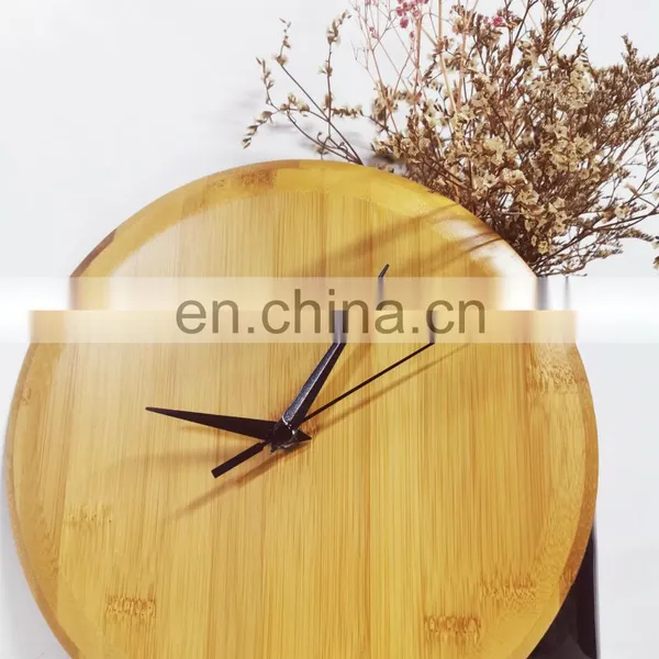 Eco Fridely Nordic Style Living Room Bedroom Decoration Pendulum Wooden Wall Clock photo-4