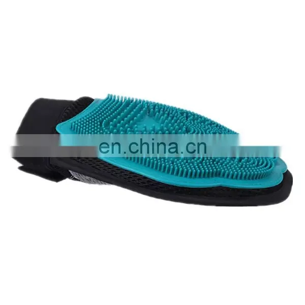 New Style FBA Available High Quality Pet Hair Remover Pet Deshedding Brush Gloves photo-4