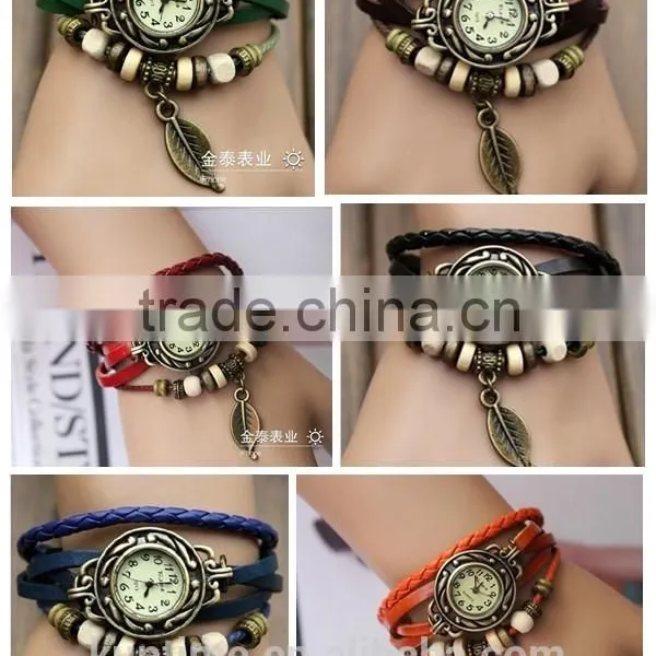 Wholesale Vintage Ladies Watch Leaf Bracelet photo-6