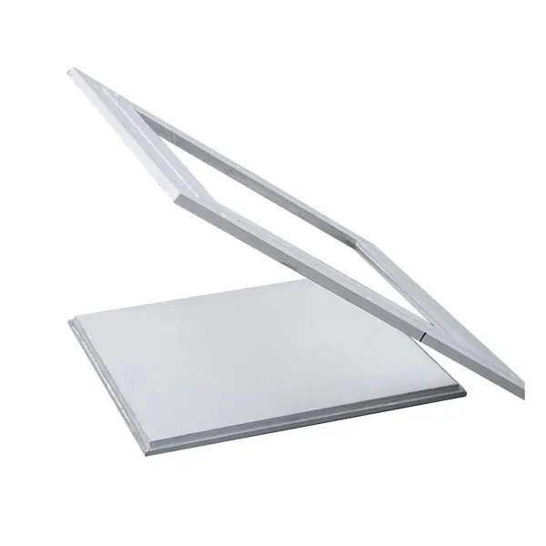 Gypsum double aluminum edge access opening