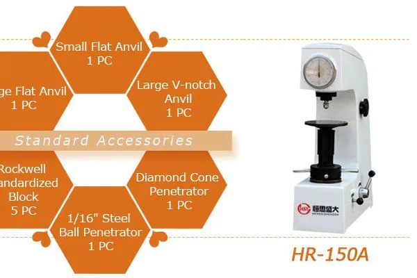 Manual Rockwell Hardness Tester HST-HR150A Head Center to Machine Wall Distance 135mm High Quality for Test photo-2