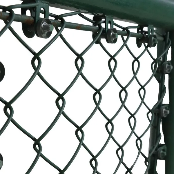 Customized Sustainable Wholesale Powder Sprayed PVC Coated Chain Link Fence Cyclone Wire Mesh Fence for Baseball Fields photo-5