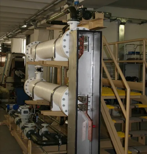 Seawater Electrochlorination System With Titanium DSA-Coated Electrodes