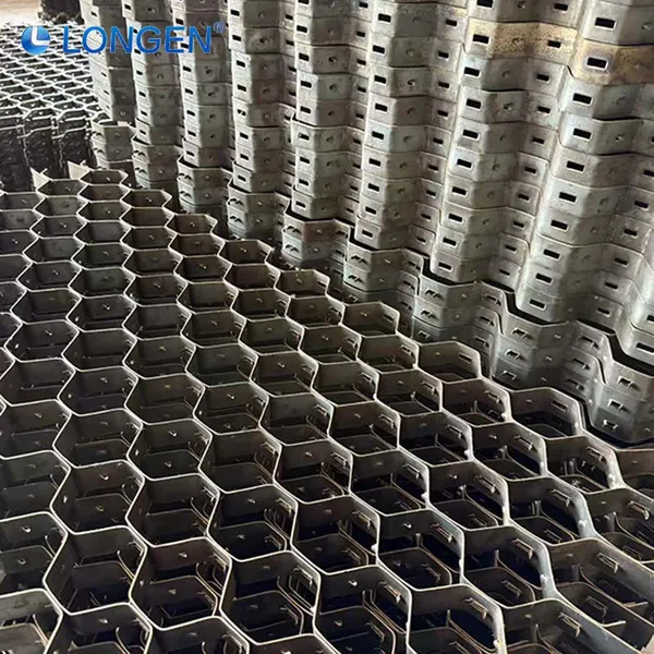 Carbon Steel Stainless Steel Tortoise Shell Mesh Hex Grid for Refractory Lining Furnace Construction Custom Surface photo-5