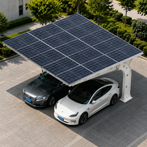 Residential Solar Carport Structure for Villa and Home Parking