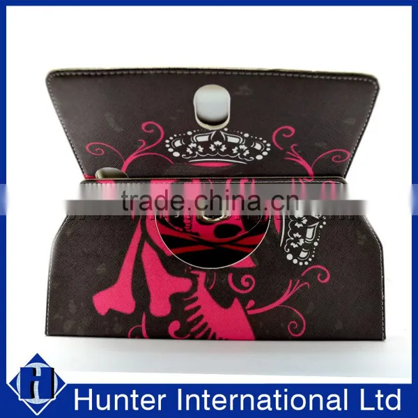 Printed Skull Rotating Tablet Case For Kindle Fire photo-2