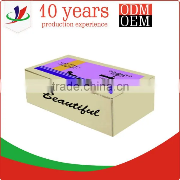 2015 New Product White Kraft Paper Shoe Box photo-2