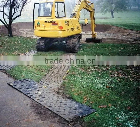 HDPE Temporary Bog Mats / Antislip Surface Event Flooring Mat For Truck / Construction Road Mat photo-2